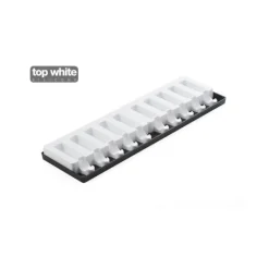 Moule à glace silicone 10 barres arrondies avec bâtonnets SilikoMart