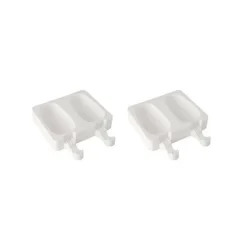 Moule à Glace Silicone 2 x 2 Esquimaux 90 ml avec bâtonnets SilikoMart