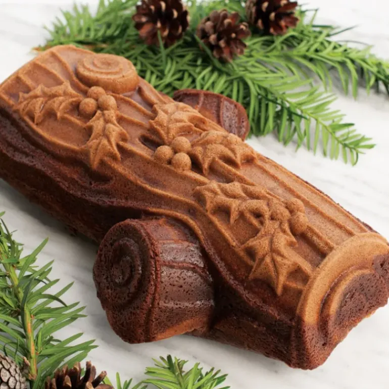 Moule à Gâteau Bûche de Noël Silver Nordic Ware
