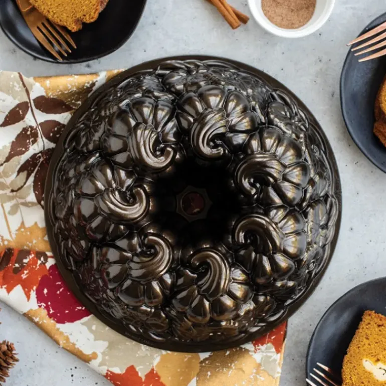 Moule à Gâteau Bundt Citrouille Bronze Nordic Ware