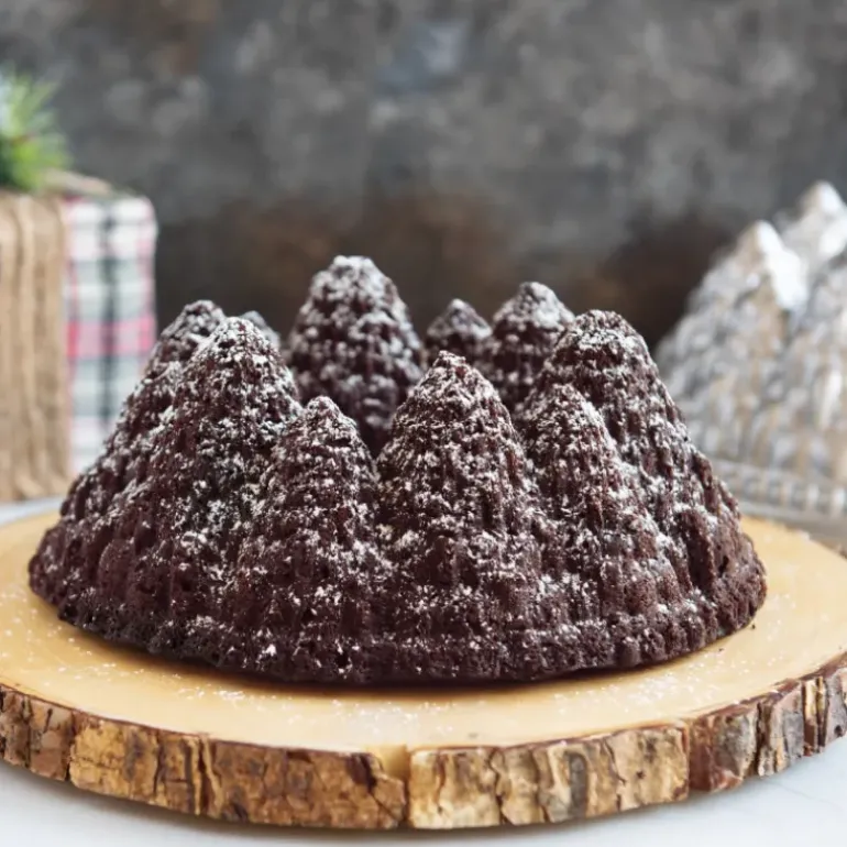 Moule à Gâteau Bundt Forêt de Sapins Silver Nordic Ware