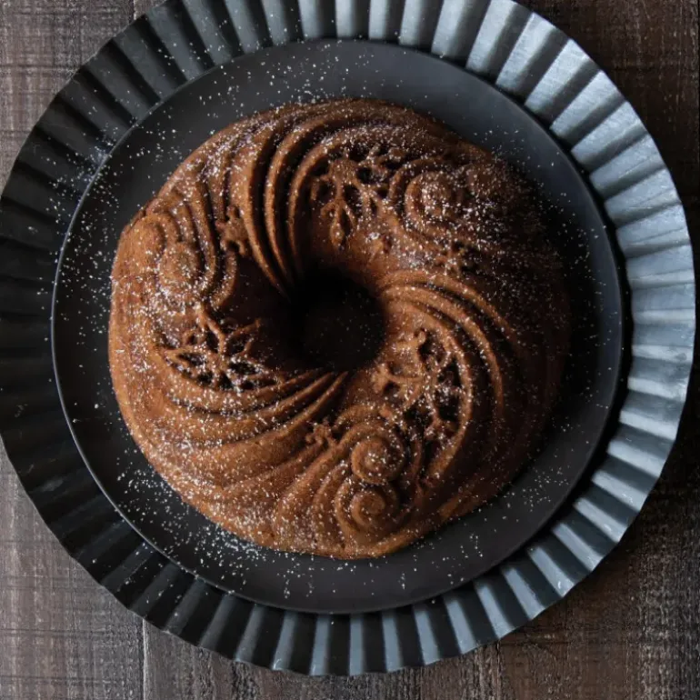 Moule à Gâteau Bundt Let It Snow Silver Nordic Ware