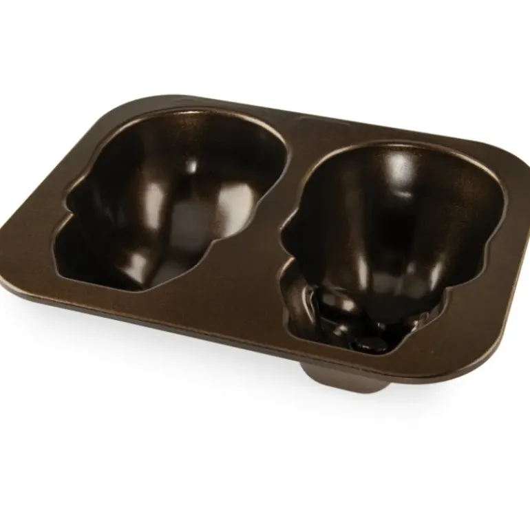 Moule à Gâteau 3D Tête de Mort Bronze Nordic Ware