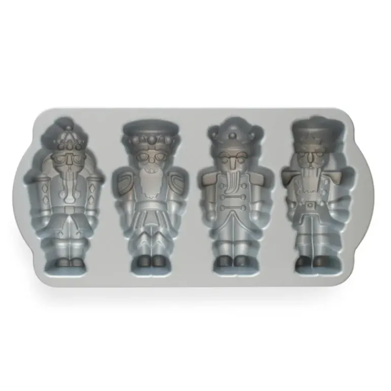 Moule à Gâteaux Casse-Noisettes (x4) Silver Nordic Ware