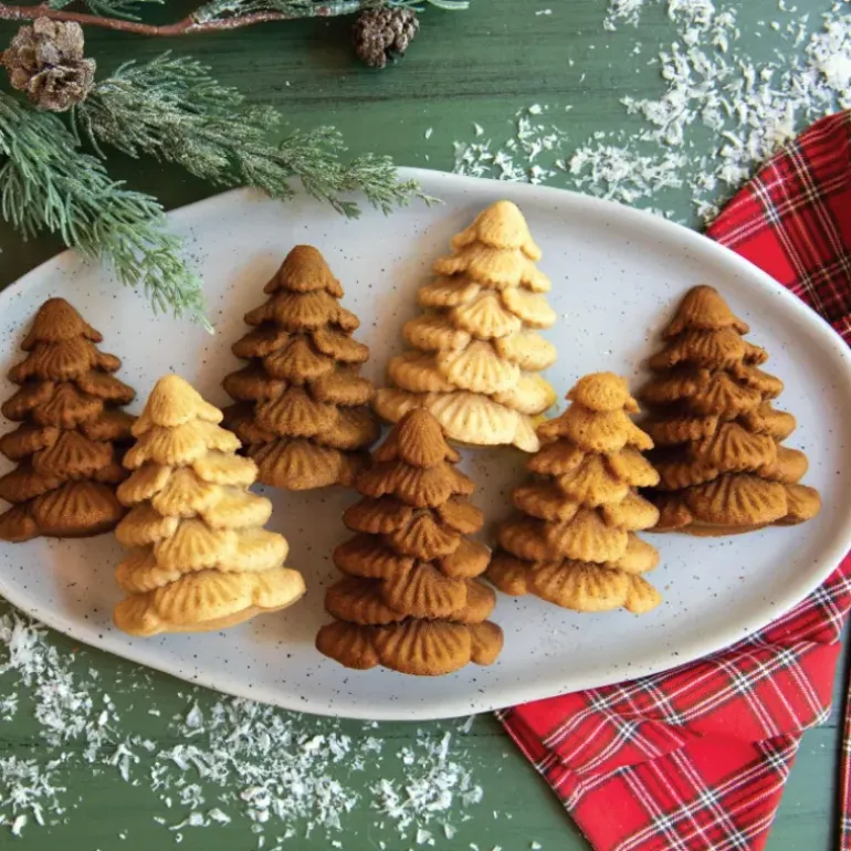Moule à Gâteaux Sapins (x6) Silver Nordic Ware