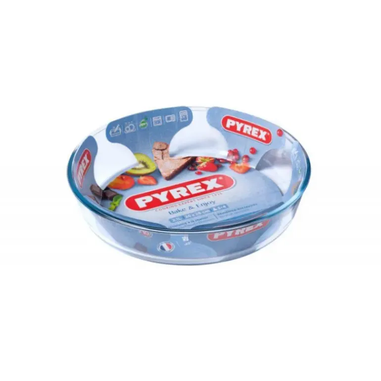 Moule à Tarte en Verre 25 cm 1,2 L Bake & Enjoy Pyrex