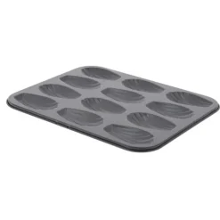 Moule Anti Adhésif 12 Madeleines 7 x 4 cm x H 1,5 cm De Buyer