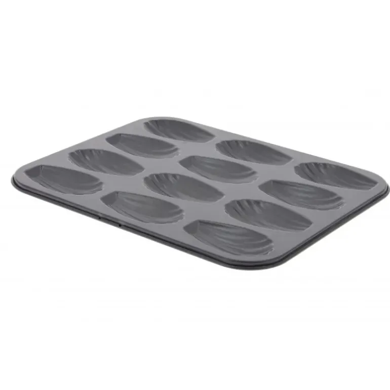 Moule Anti Adhésif 12 Madeleines 7 x 4 cm x H 1,5 cm De Buyer