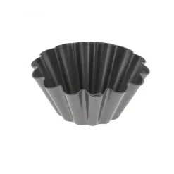 Moule Anti Adhésif Mini Brioche 14 côtes Ø 10 cm x H 4,5 cm De Buyer