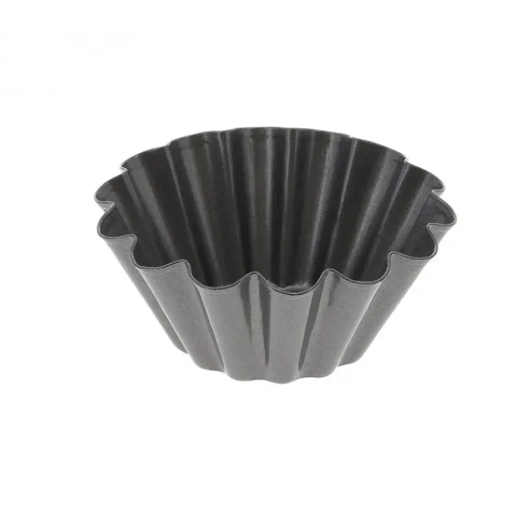 Moule Anti Adhésif Mini Brioche 14 côtes Ø 10 cm x H 4,5 cm De Buyer