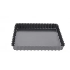 Moule Anti Adhésif Tarte Carrée Fond Amovible 18 cm x H 2,7 cm De Buyer