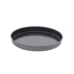 Moule Anti Adhésif Tarte Cannelée Fond Amovible Ø 32 cm x H 3 cm De Buyer