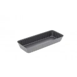 Moule Anti Adhésif Tarte Rectangle Fond Amovible 20 x 8 cm x H 2,7 cm De Buyer