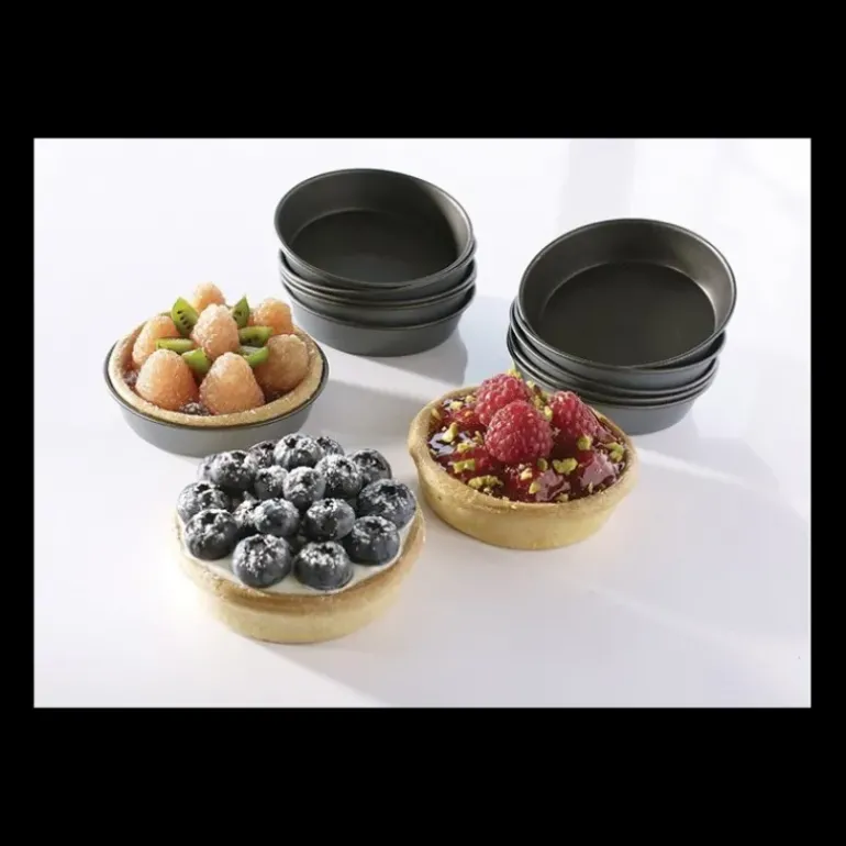 Moule Anti-Adhésif pour Millasson Ø8 cm (x12)