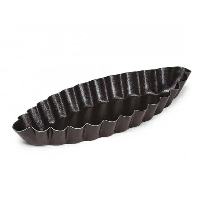 Moule Barquette Cannelée 10 x 4,5 cm x H 1,2 cm Gobel