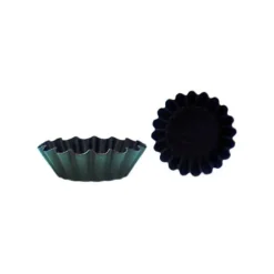 Moule Brioche Côtes Fines 9 cm x H 3,2 cm (x12) Matfer