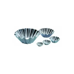 Moule Brioche Fer Blanc 14 côtes Ø 22 cm x H 10,5 cm