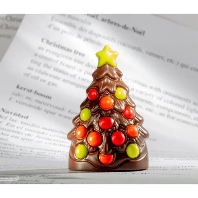 Moule Chocolat Aimanté Sapin de Noël 15 cm Chocolate World