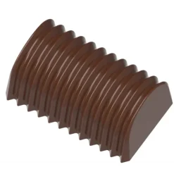 Moule Chocolat Bûche Plissée 35,5 mm (x24) Chocolate World