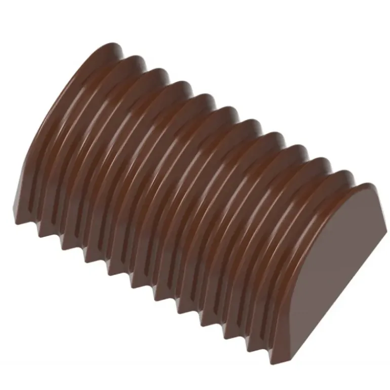 Moule Chocolat Bûche Plissée 35,5 mm (x24) Chocolate World