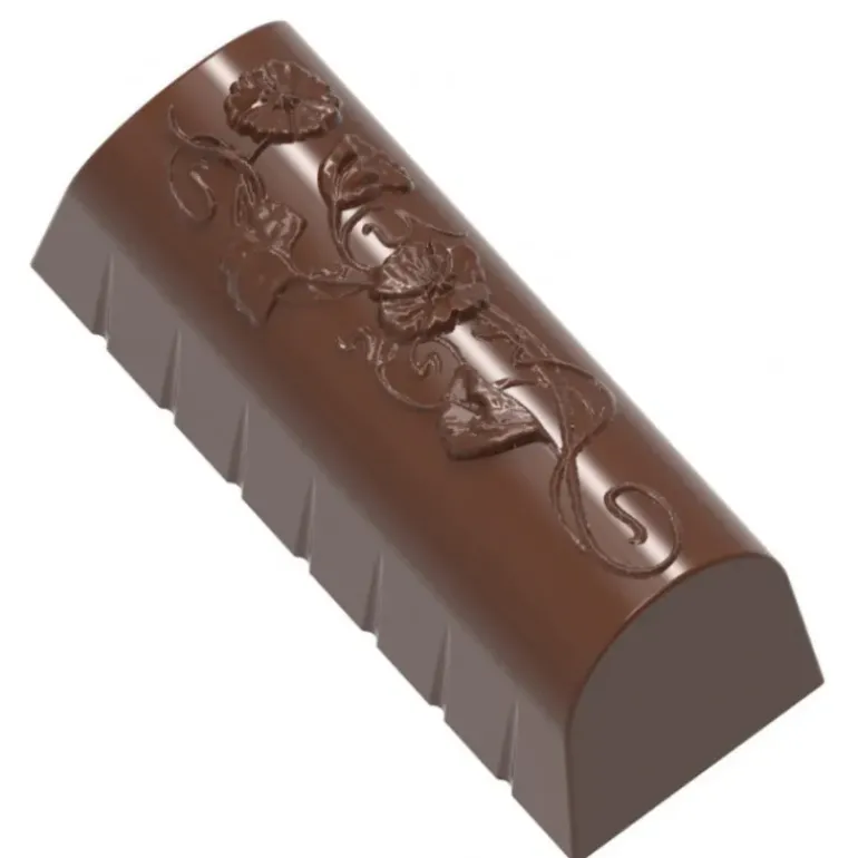 Moule Chocolat Bûchette Fleurie (x21) Chocolate World