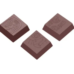Moule Chocolat Carré Maya 34 mm (x18) Chocolate World