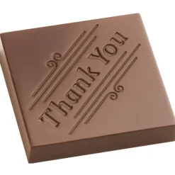 Moule Chocolat Carré Thank You Merci (x21) Chocolate World