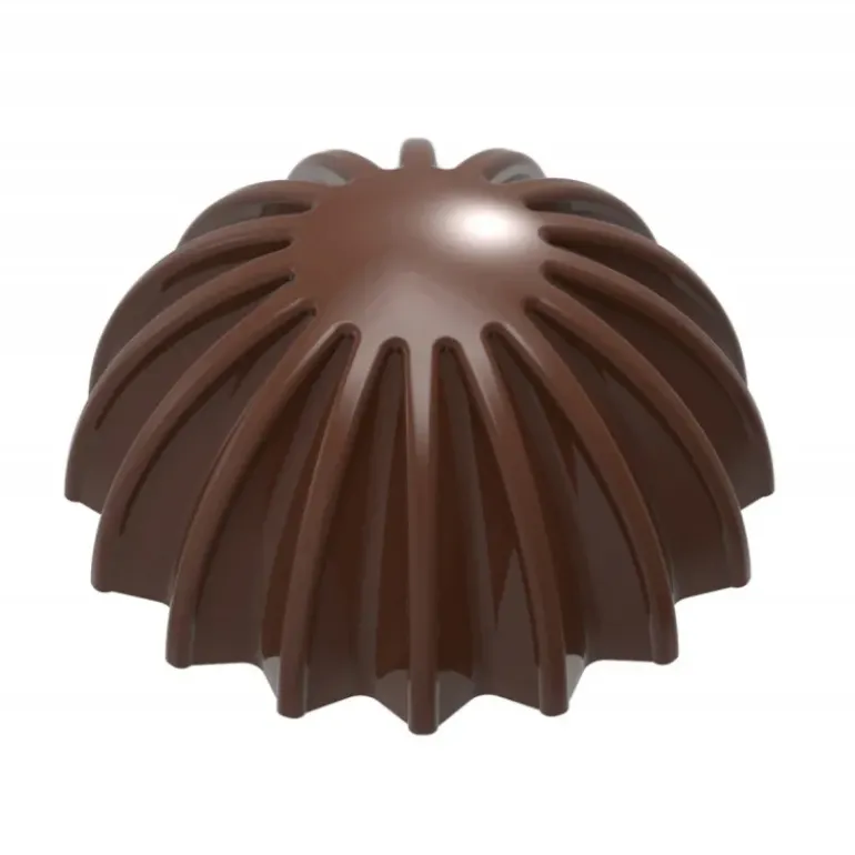 Moule Chocolat Demi Sphère Plissée 28 mm (x21) Chocolate World