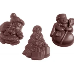 Moule Chocolat Friture de Noël (x18) Chocolate World