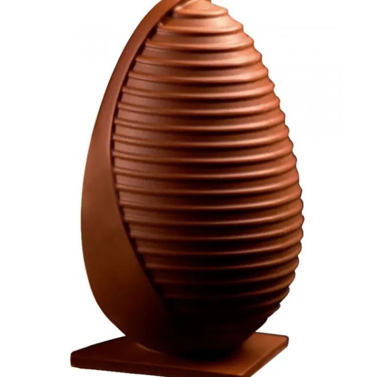 Moule Chocolat Oeuf Stripe Ø 13 x H 20 cm (x2) Pavoni