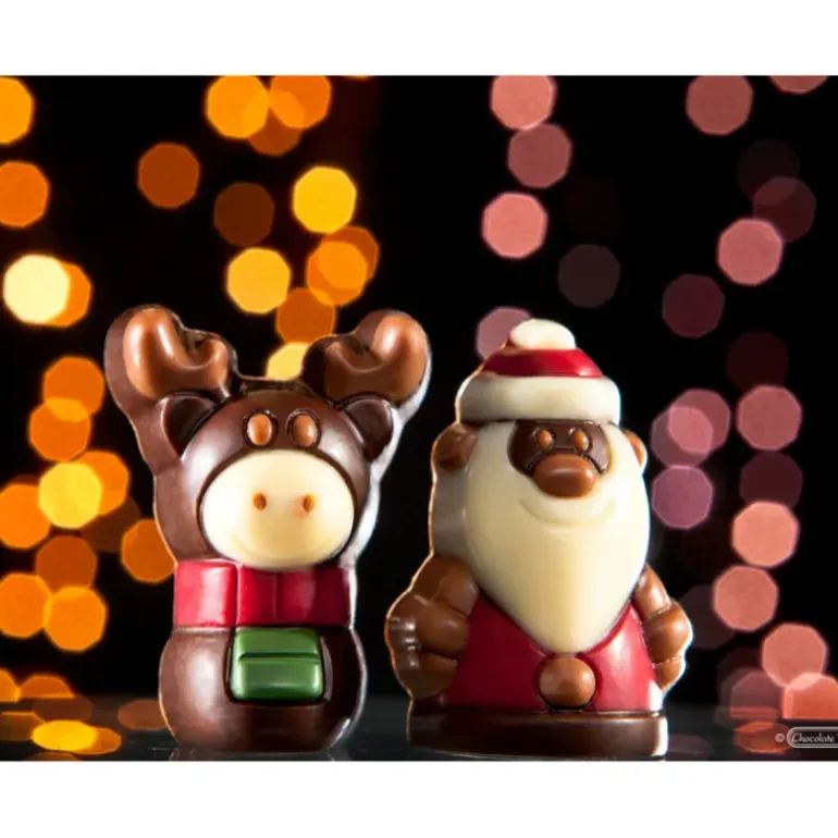Moule Chocolat Père Noël 3,8 cm (x21) Chocolate World