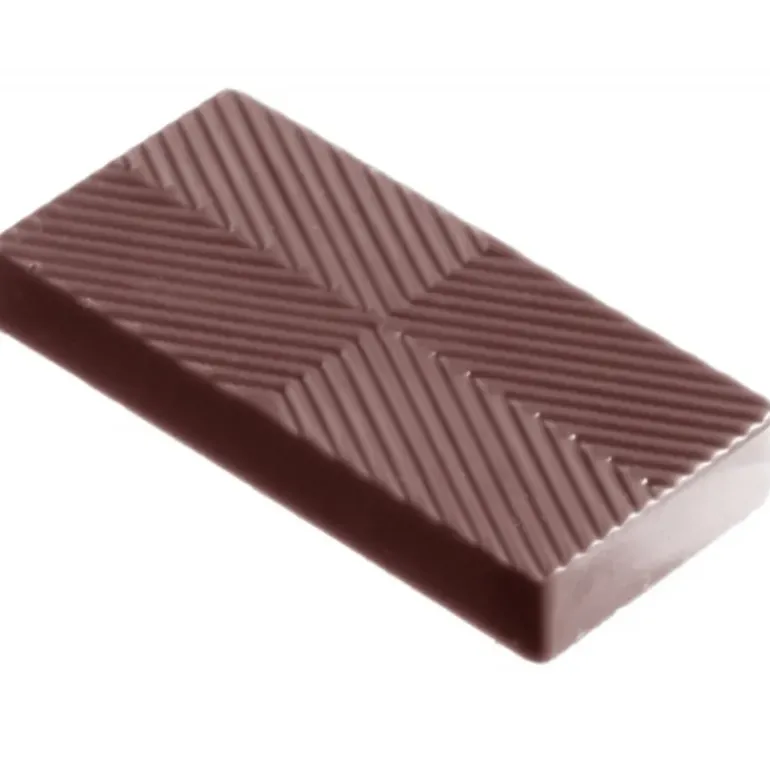 Moule Chocolat Rectangle Rayé (x24) Chocolate World