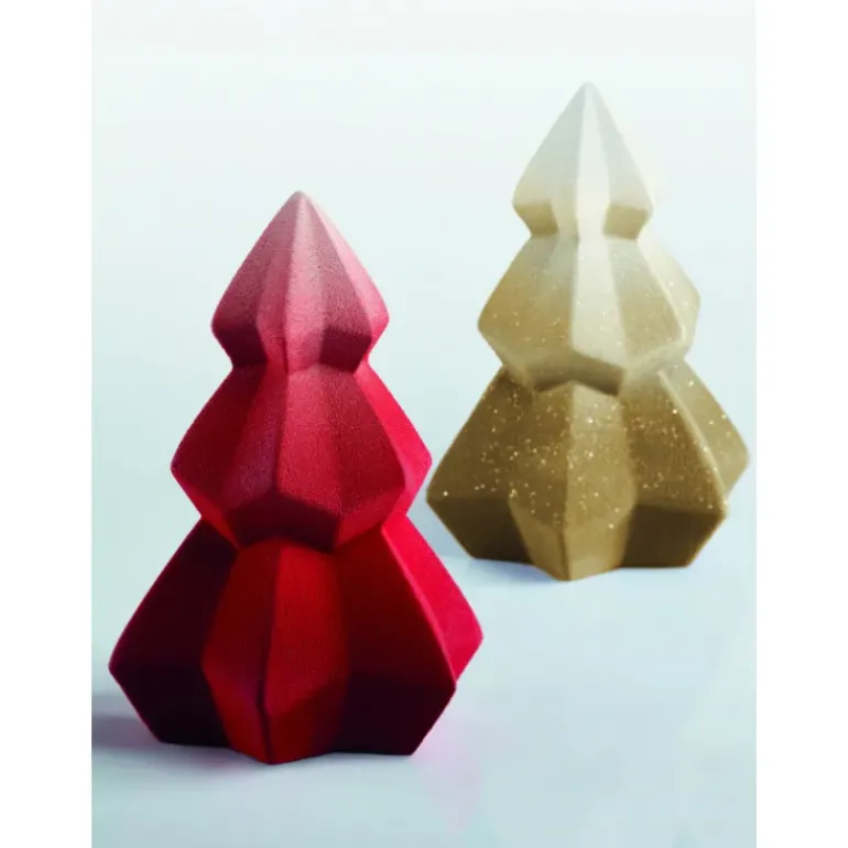 Moule Chocolat Sapin de Noël Crystal Ø 14,5 x H 20 cm (x2) Pavoni