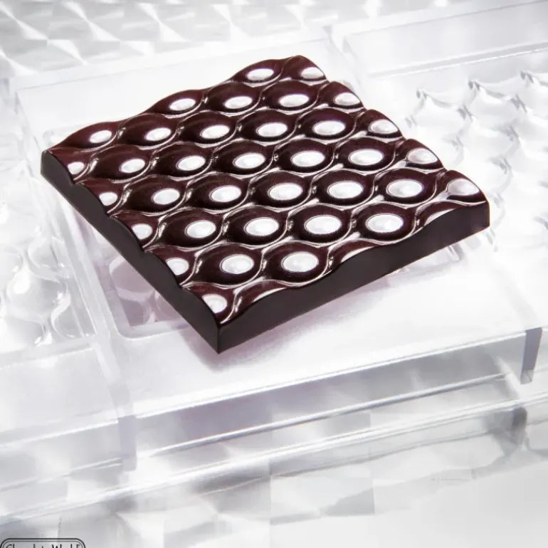 Moule Chocolat Tablette Bubbles (x3) Chocolate World