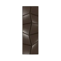 Moule Chocolat Tablette Effet Carré Penché (x6)