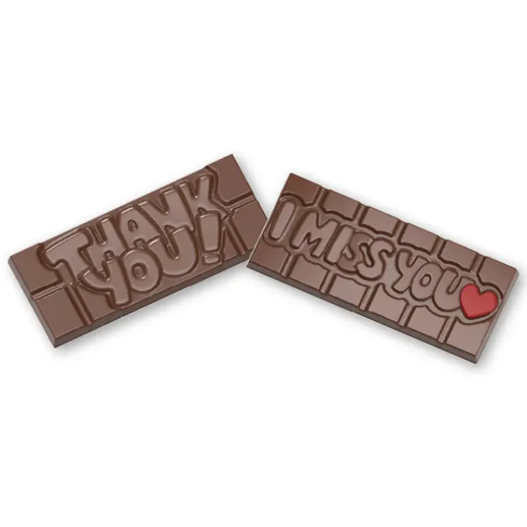 Moule Chocolat Tablette Thank You (x4) Chocolate World