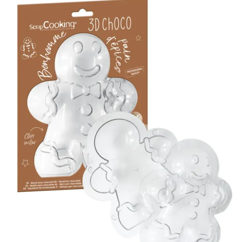 Moule 3D Chocolat Bonhomme Pain d'Epices Scrapcooking