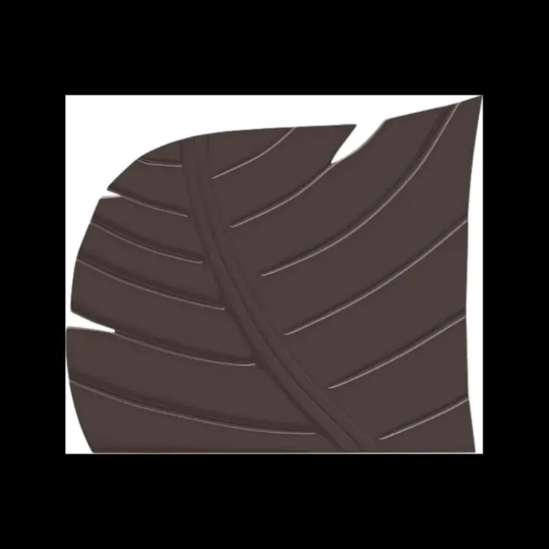 Moule Embout de Bûche 9012 Feuille 9,3 x 8 cm (x6)