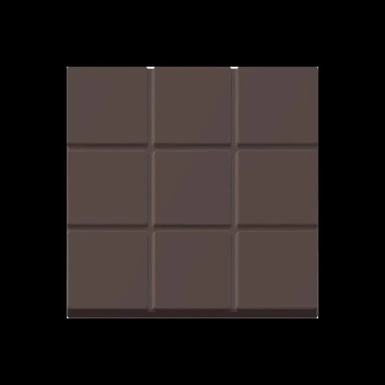 Moule Embout de Bûche Carré 9009 Carreaux 8 cm (x6)