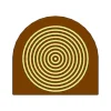 Moule Embout de bûche Cercles 78 x 85 mm Mallard Ferrière