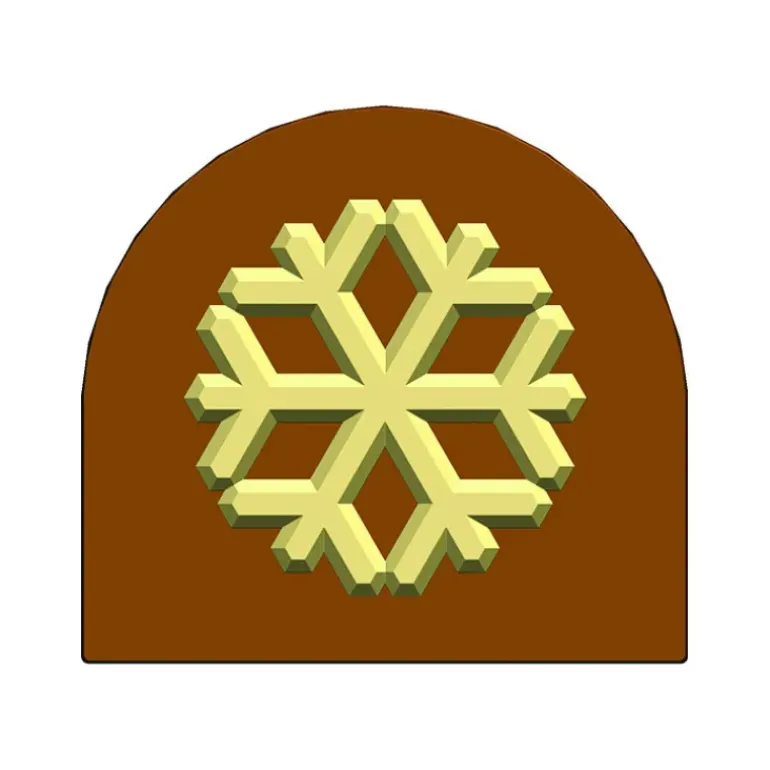 Moule Embout de bûche Flocon 78 x 85 mm Mallard Ferrière