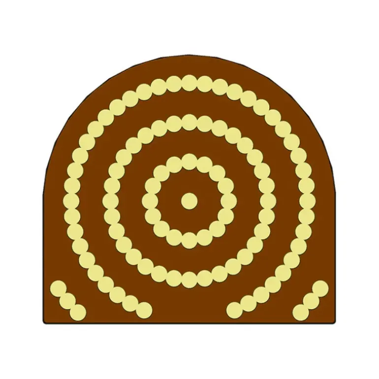 Moule Embout de bûche Perles 78 x 85 mm Mallard Ferrière