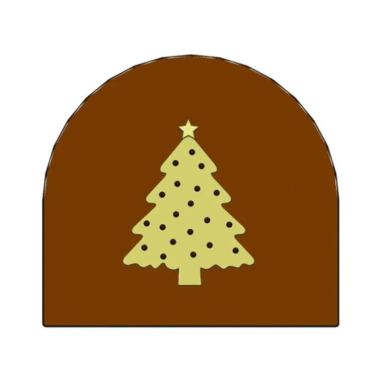 Moule Embout de bûche Sapin de Noël 78 x 85 mm Mallard Ferrière