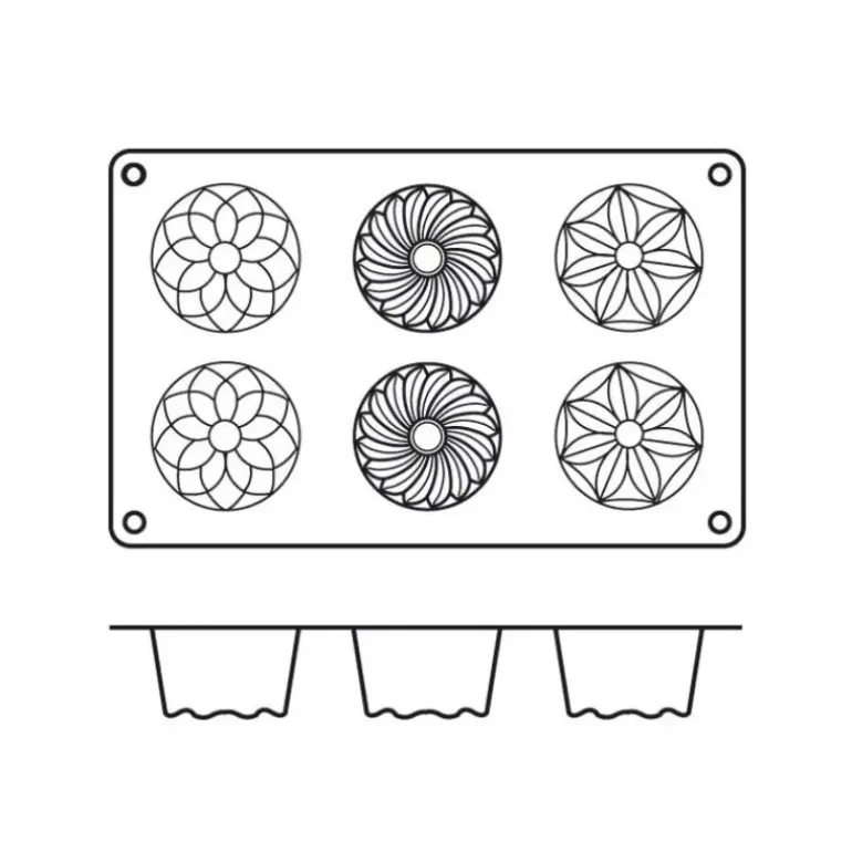 Moule kougloffs assortis professionnel en silicone