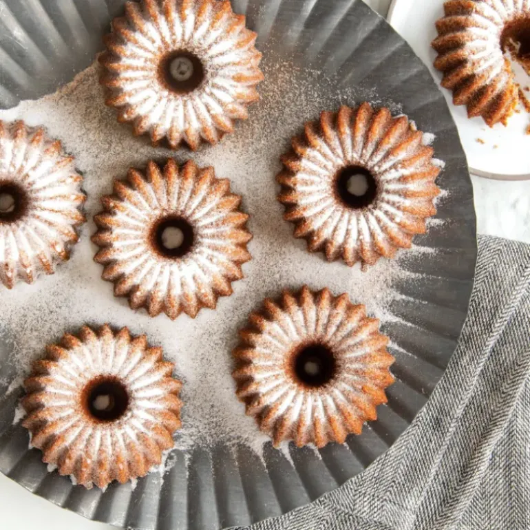 Moule Mini Bundt Brilliance (x6) Gold Nordic Ware