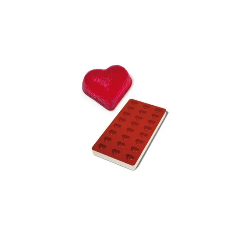 Moule Pâte de Fruit Coeur 24 empreintes 8ml SilikoMart Professional