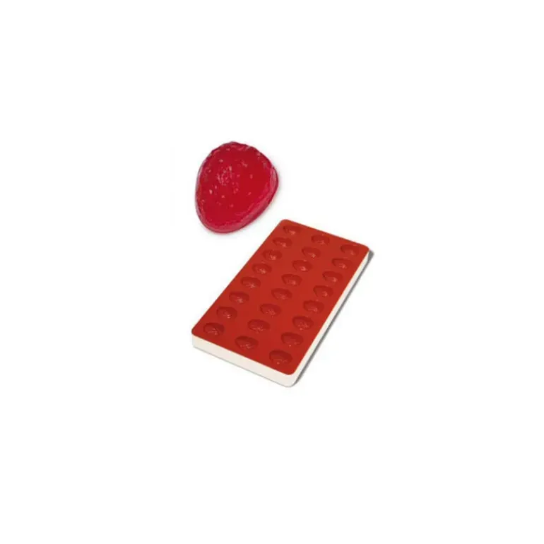 Moule Pâte de Fruit Fraise 24 empreintes 10ml SilikoMart Professional