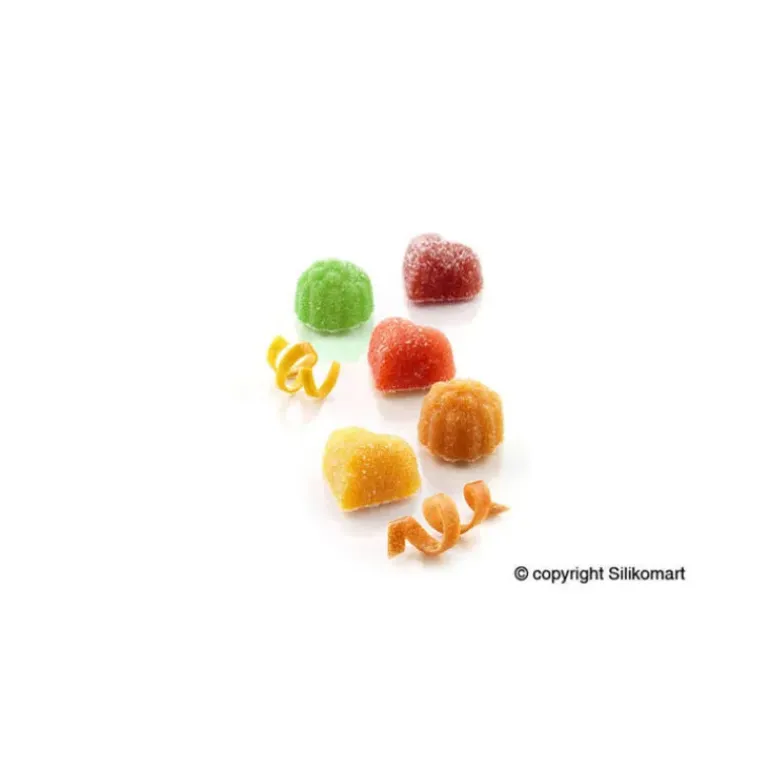 Moule Pâte de Fruit Orange 24 empreintes 7ml SilikoMart Professional