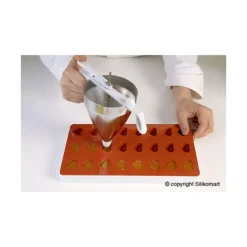 Moule Pâte de Fruit Pêche 24 empreintes 9ml SilikoMart Professional