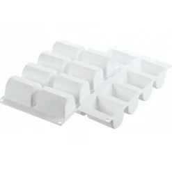 Moule Silicone 8 Bûchettes 7,5 cm x 5 cm Silikomart Professional
